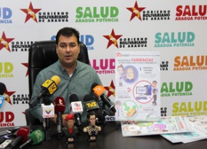 El secretario de Salud en Aragua, Luis López, informó sobre la realización de una campaña informativa referente a la puesta en marcha del sistema de registro de acceso a medicamentos