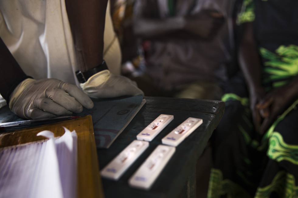 Test de malaria. Test de malaria.
