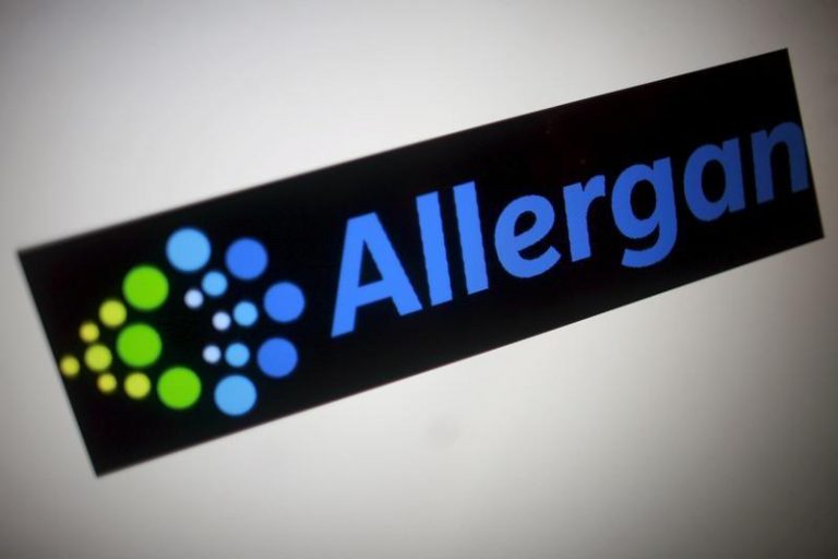 FILE PHOTO: The Allergan logo is seen in this photo illustration in Singapore