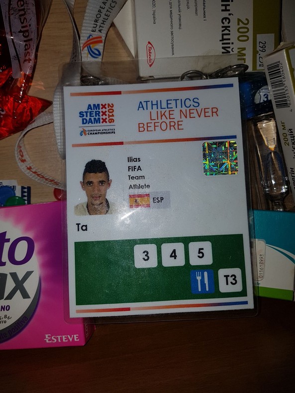 La credencial de Ilias Fifa en el Campeonato de Europa del 2016. La credencial de Ilias Fifa en el Campeonato de Europa del 2016.