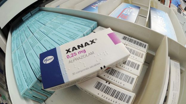 Una caja de alprazolam
