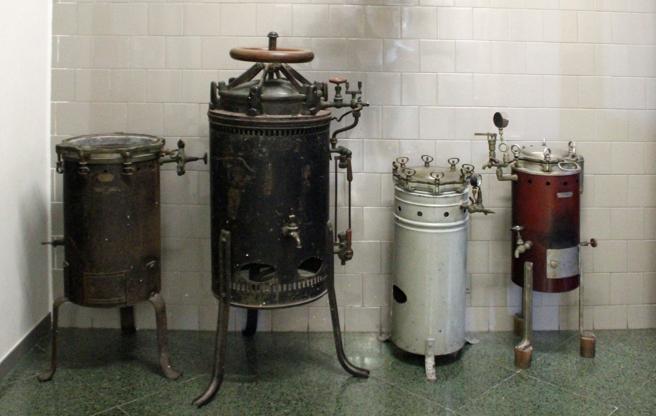 Centrifugadoras que se expone en el museo