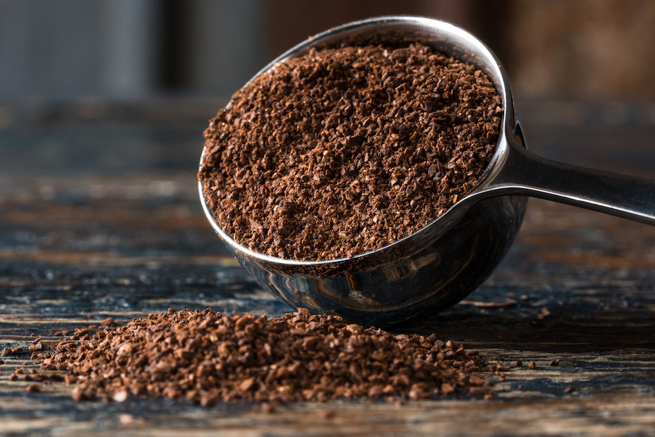 Terrenos de café para la prevención de los mosquitos