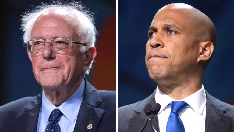 Bernie-Sanders-and-Cory-Booker