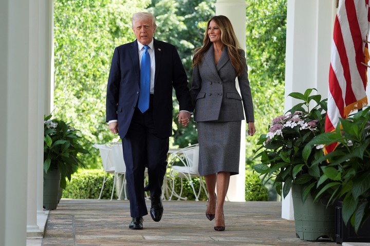 Donald Trump y Melania Trump. Foto AP