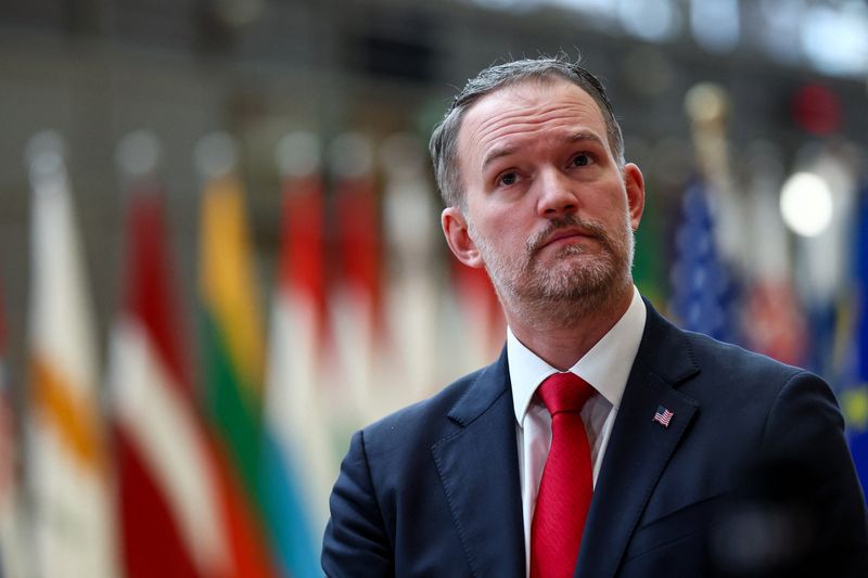 FOTO ARCHIVO-El Representante de Comercio de EE.UU., Jamieson Greer, el día que asiste a un almuerzo de trabajo con los ministros de la UE responsables de comercio, en Bruselas